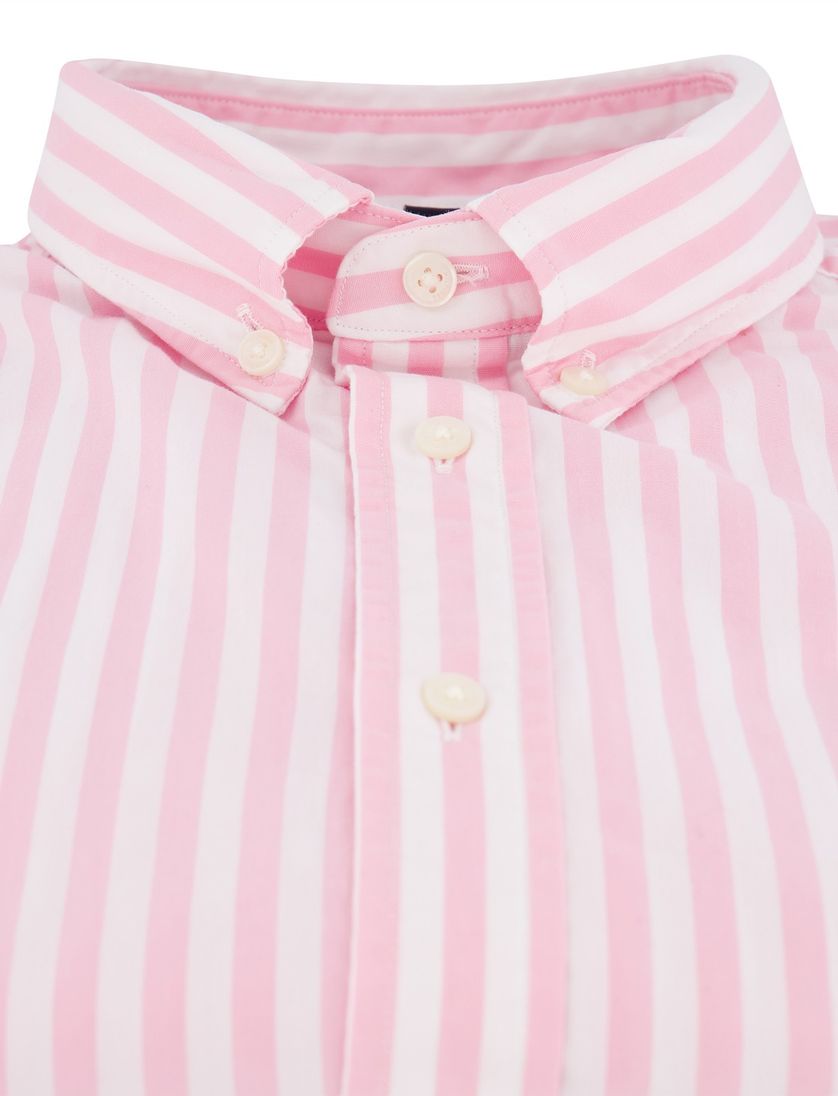 Tommy Hilfiger overhemd roze gestreept normale fit