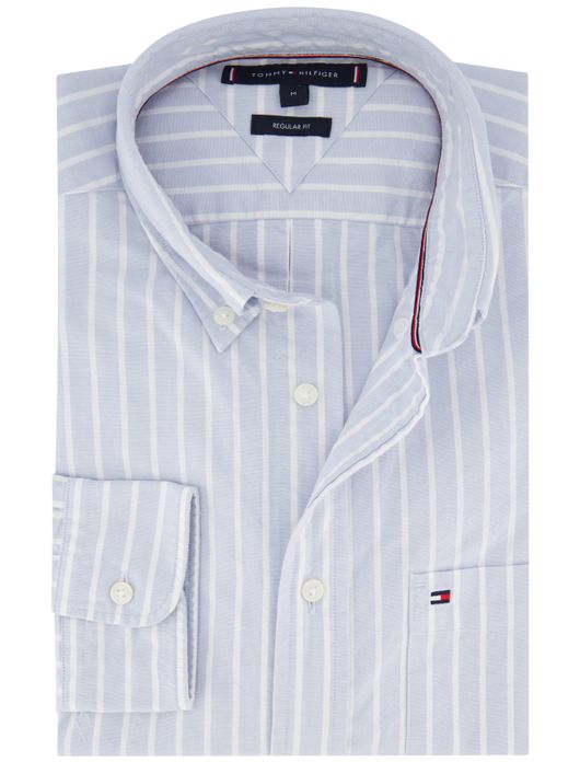 Tommy Hilfiger overhemd lichtblauw katoen