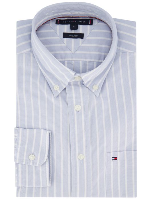 Tommy Hilfiger overhemd lichtblauw katoen