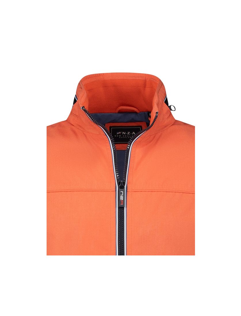zomerjas New Zealand Troy oranje capuchon in kraag normale fit