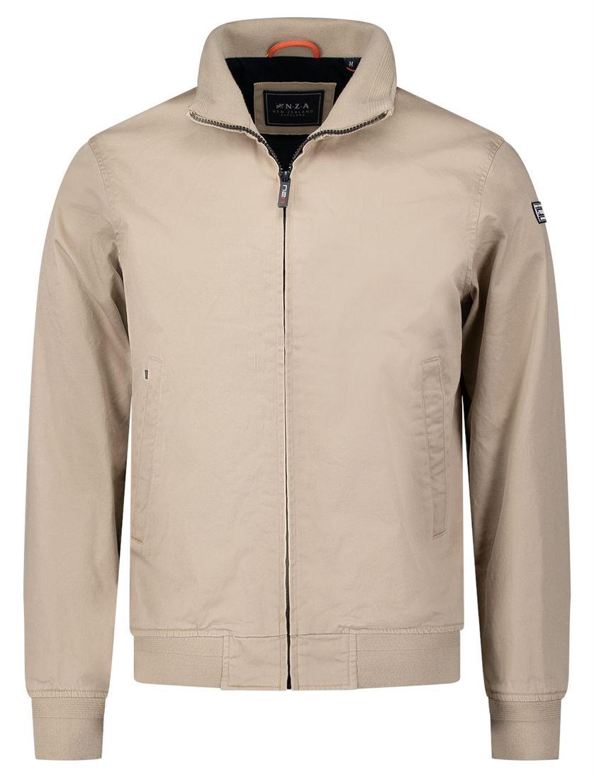 zomerjas New Zealand Caiden effen beige normale fit