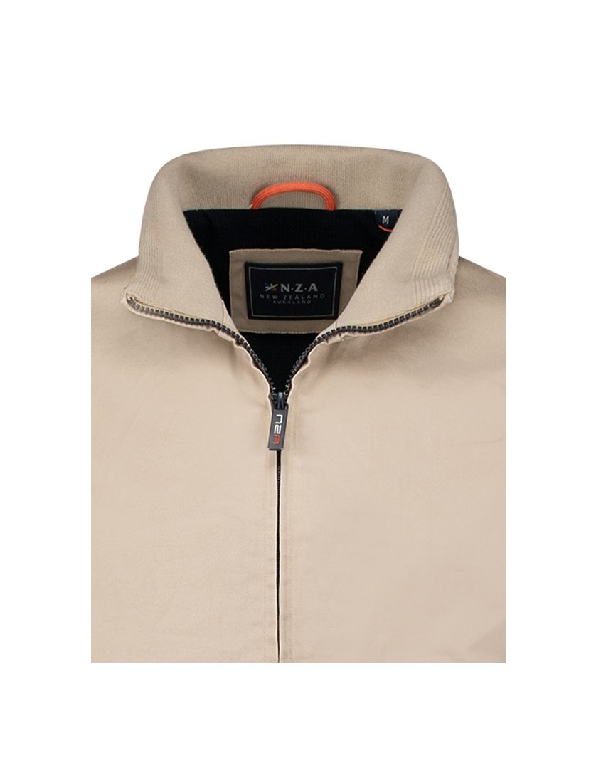 zomerjas New Zealand Caiden effen beige normale fit