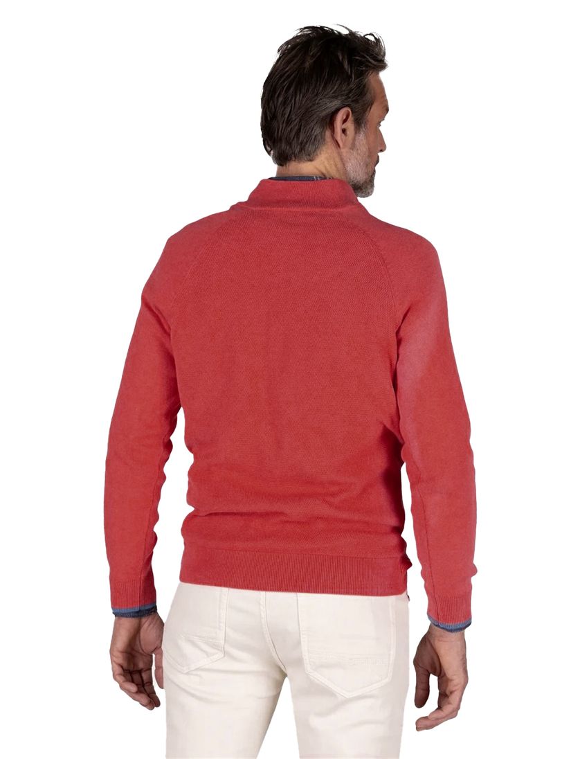 NZA half zip trui Ralph oranje katoen