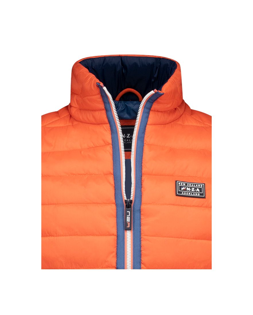 New Zealand bodywarmer effen oranje Harvey normale fit