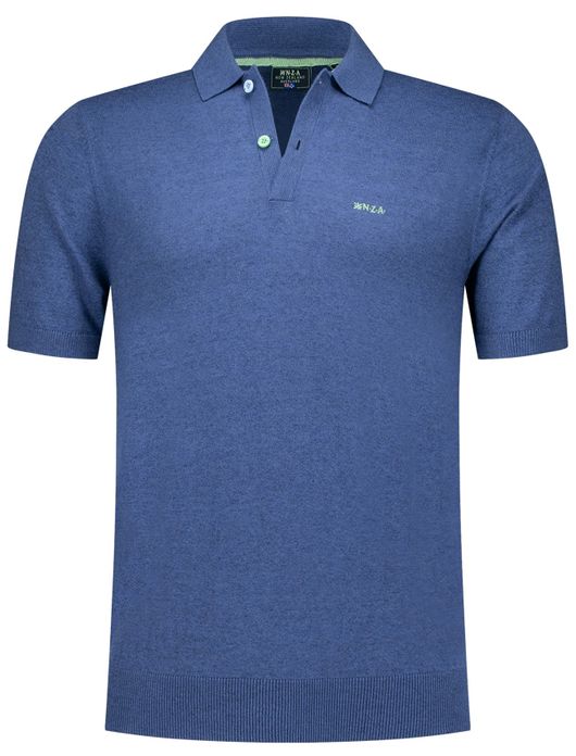 NZA poloshirt met band Sergio blauw