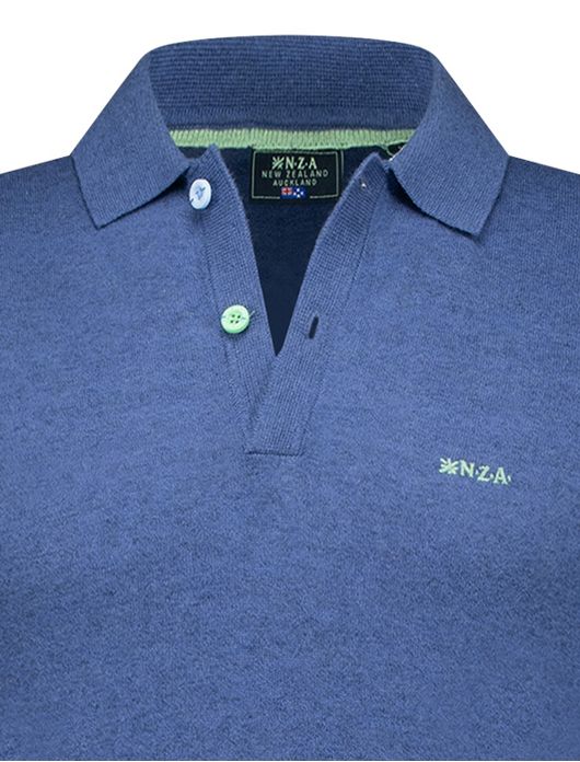 NZA poloshirt met band Sergio blauw
