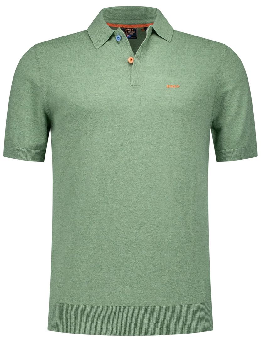 NZA polo met band Sergio groen katoen