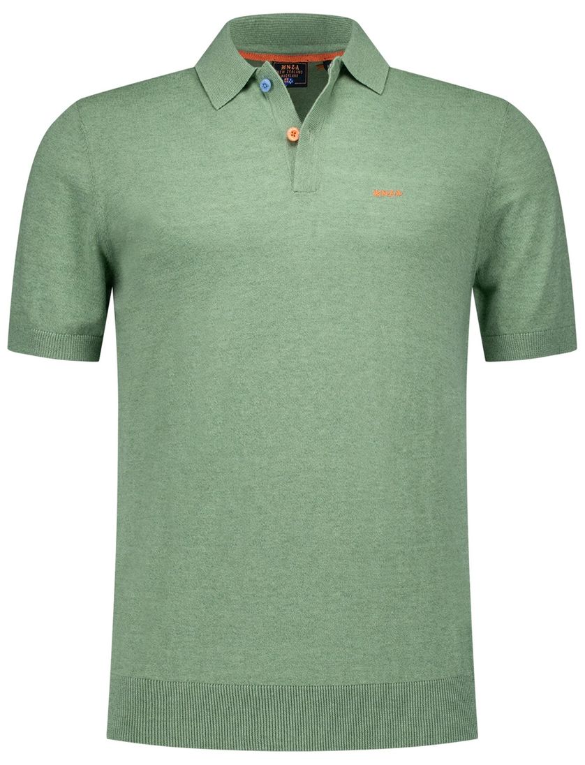NZA polo met band Sergio groen katoen