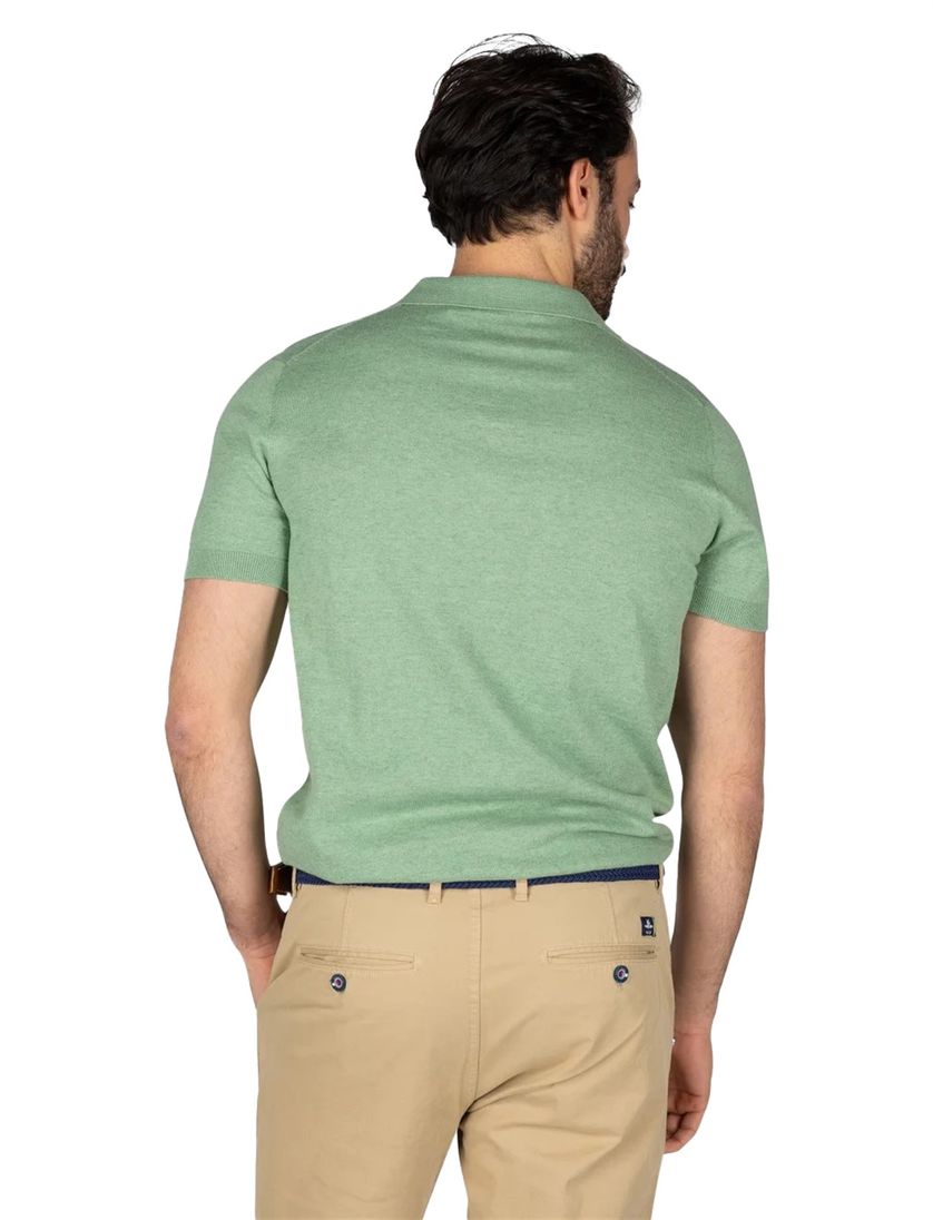 NZA polo met band Sergio groen katoen