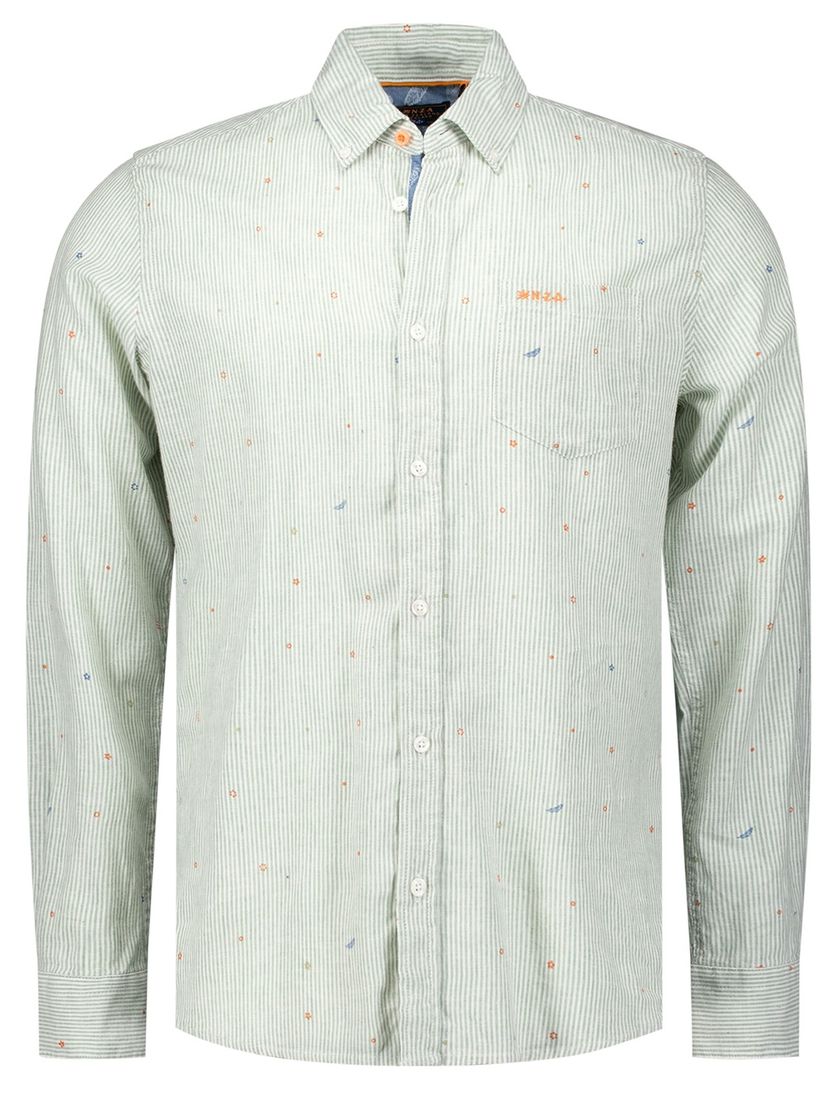 overhemd New Zealand groen gestreept Emerson