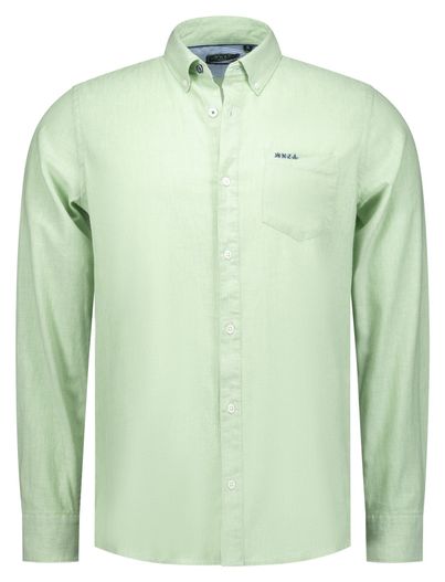 New Zealand overhemd New Zealand Ellis groen borstzak