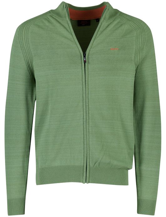Gemeleerd NZA Oakley sweatvest groen katoen
