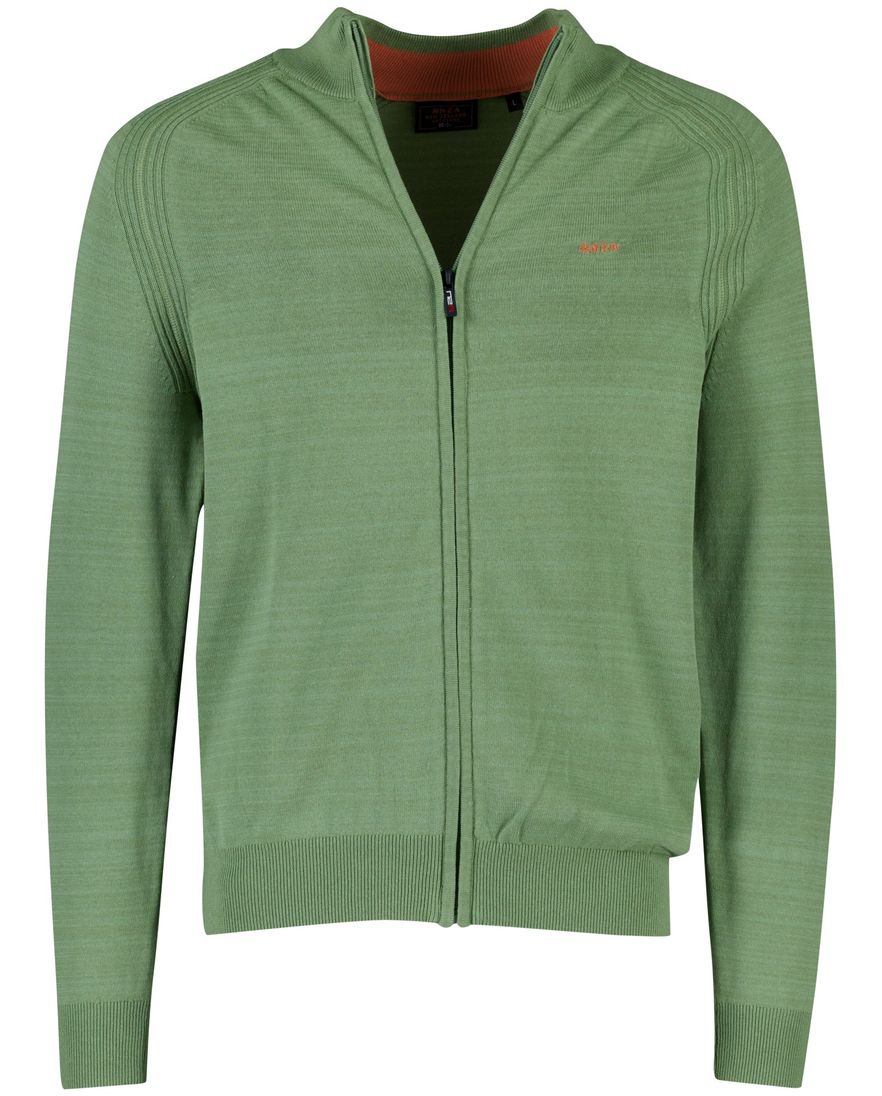Gemeleerd NZA Oakley sweatvest groen katoen