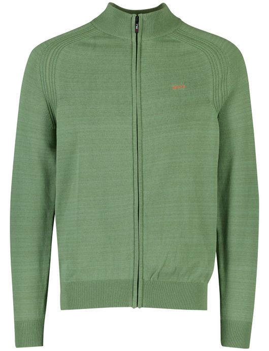 Gemeleerd NZA Oakley sweatvest groen katoen
