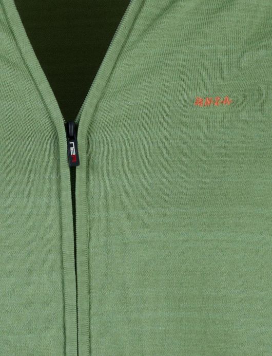 NZA Oakley sweatvest groen gemeleerd