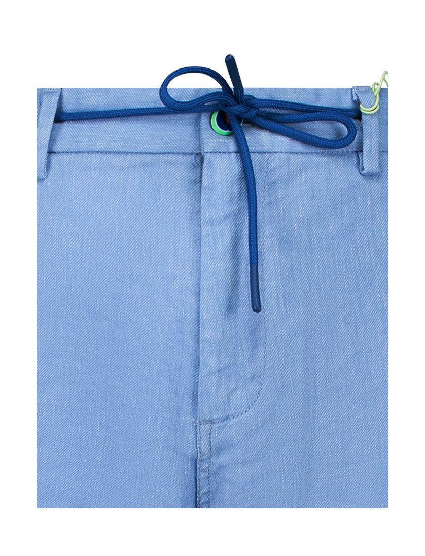 New Zealand korte broek Robson effen blauw normale fit