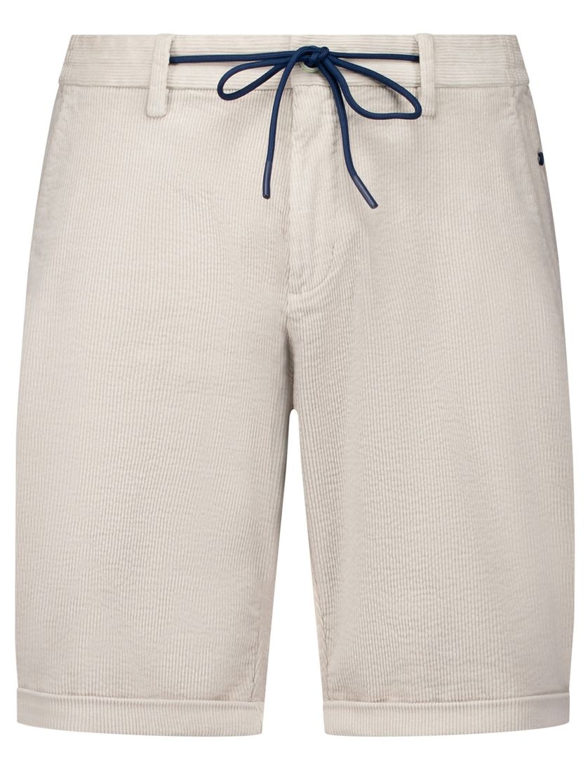 New zealand katoenen korte broek rib effen beige