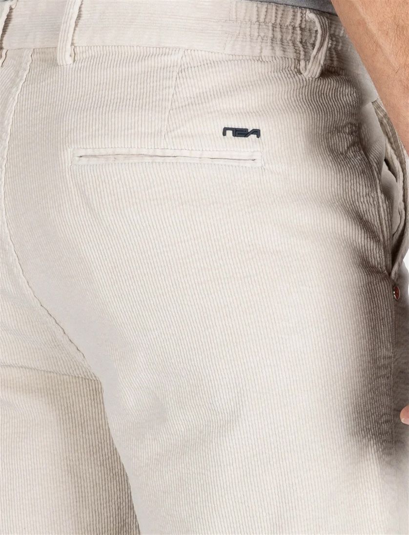 New zealand katoenen korte broek rib effen beige