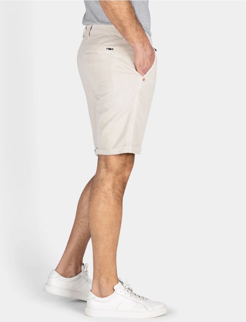 New zealand katoenen korte broek rib effen beige