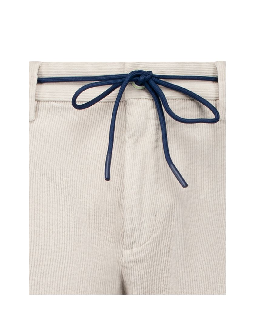 New zealand katoenen korte broek rib effen beige