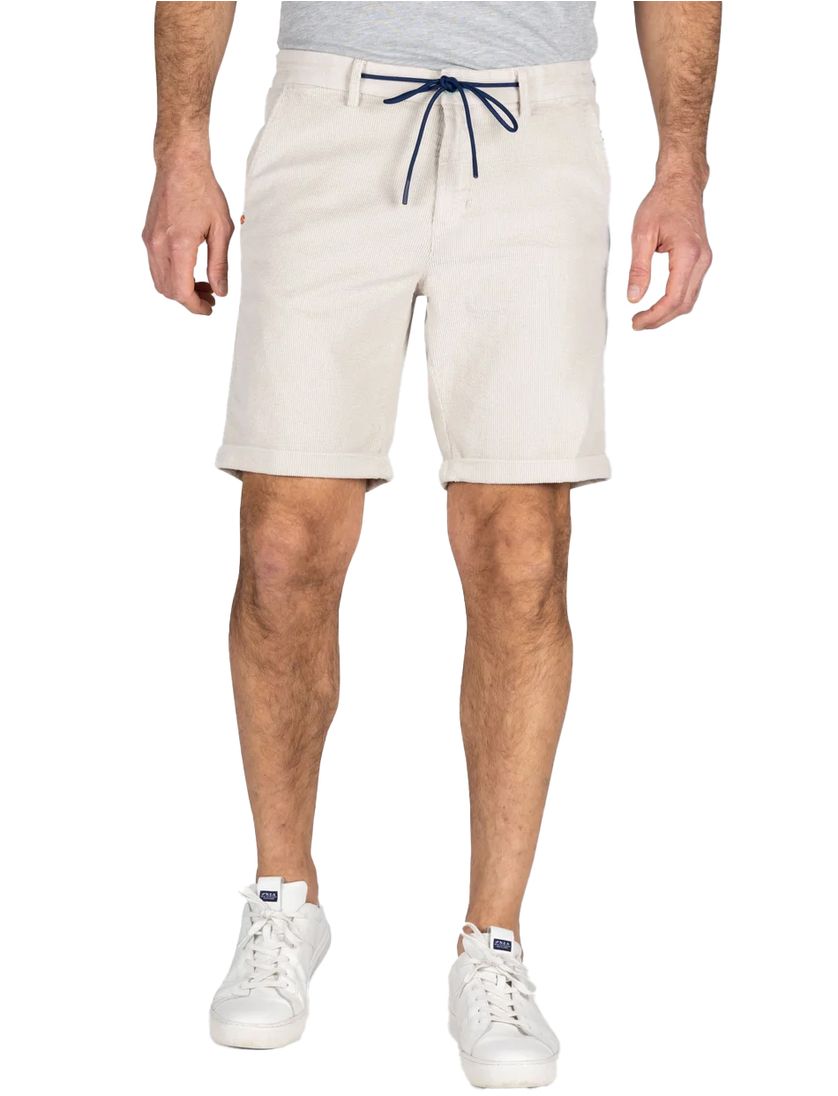 New zealand katoenen korte broek rib effen beige