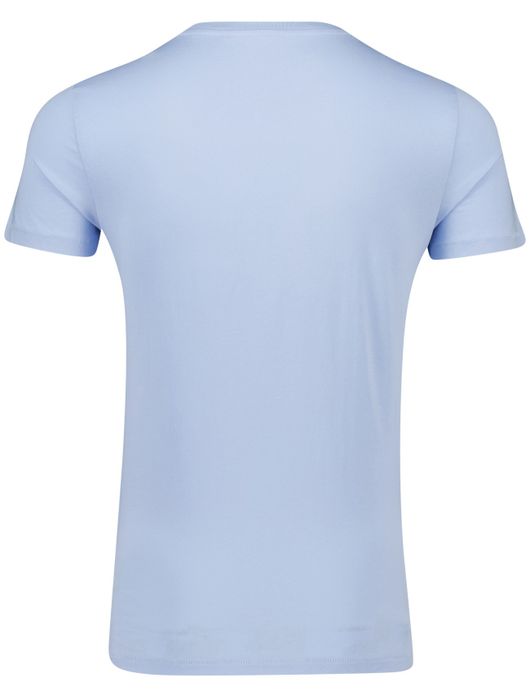 N.Z.A. polo classic army t-shirt lichtblauw effen