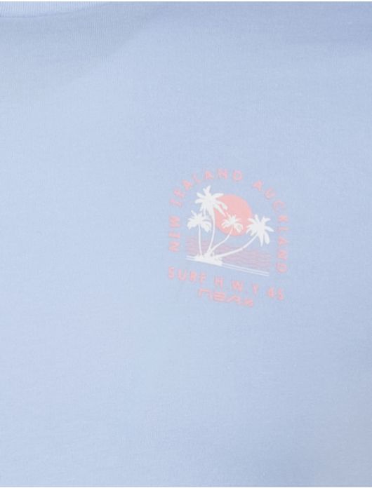 N.Z.A. polo classic army t-shirt lichtblauw effen
