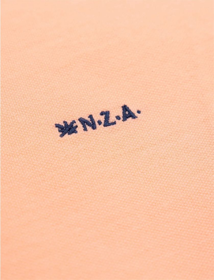 katoenen New Zealand poloshirt Peter effen oranje normale fit