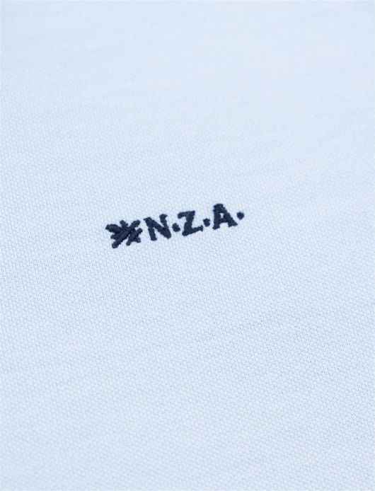 NZA poloshirt effen lichtblauw normale fit