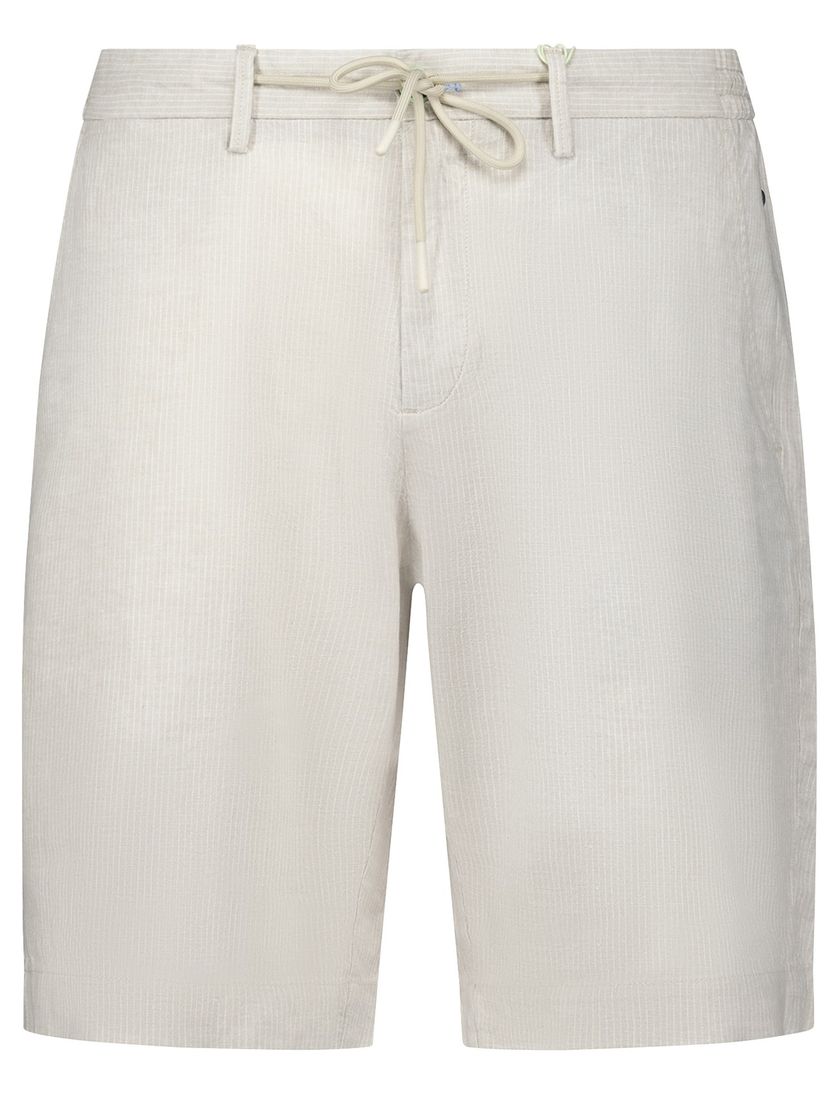 New Zealand korte broek gestreept creme normale fit