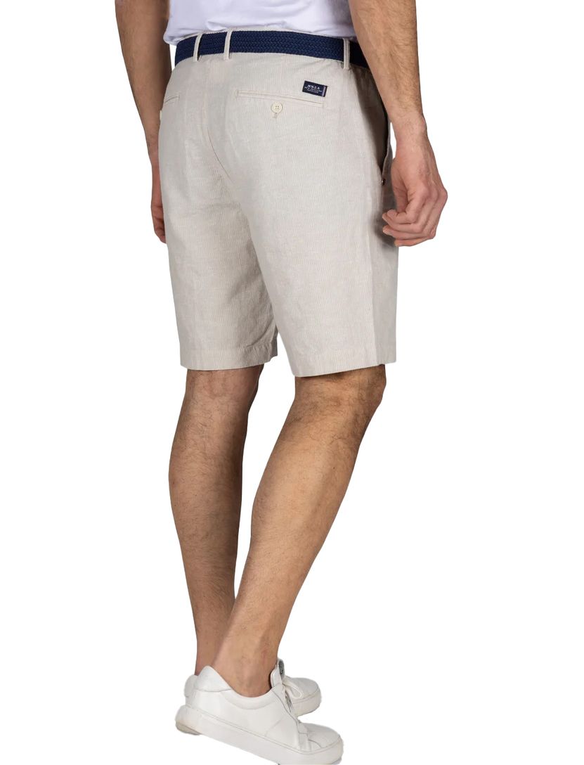 New Zealand korte broek gestreept creme normale fit