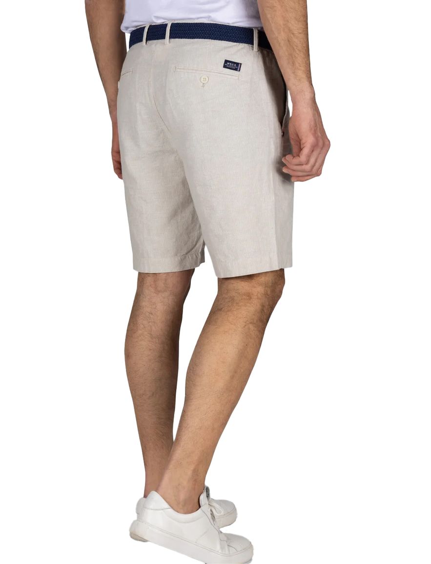 NZA korte broek Stripe creme elastische band normale fit