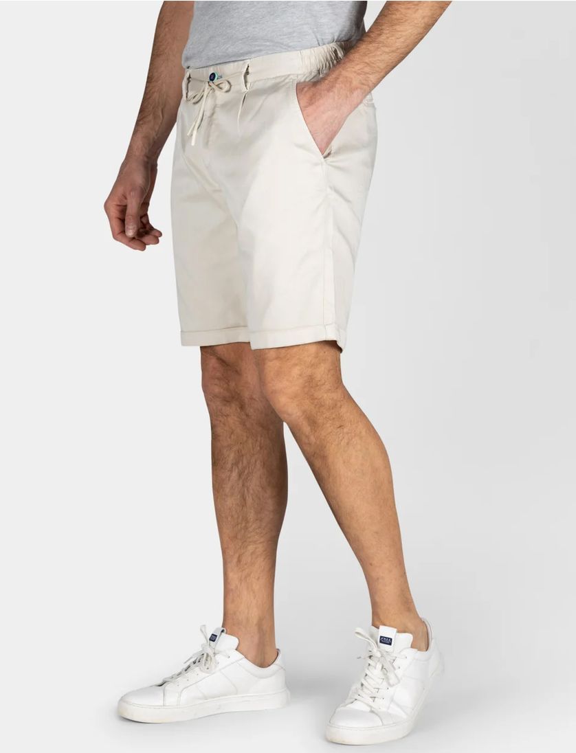 New Zealand korte broek effen creme normale fit