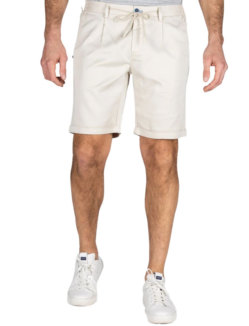 New Zealand korte broek effen creme normale fit