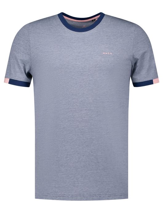 NZA t-shirt donkerblauw normale fit katoen