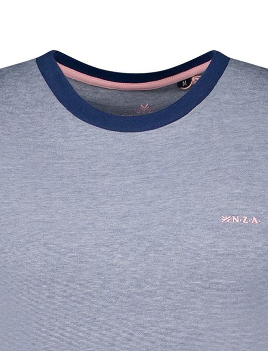 NZA t-shirt donkerblauw normale fit katoen