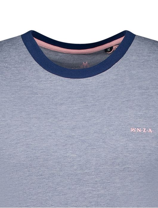 NZA t-shirt Royce blauw gemeleerd
