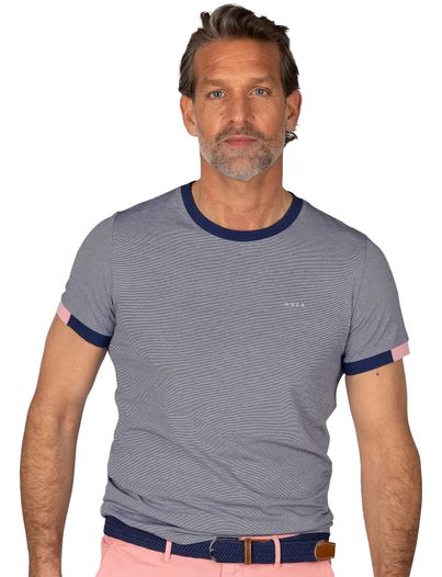 New Zealand NZA t-shirt donkerblauw normale fit katoen