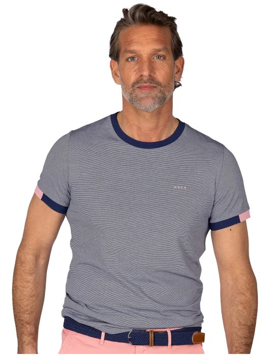 NZA t-shirt Royce blauw gemeleerd