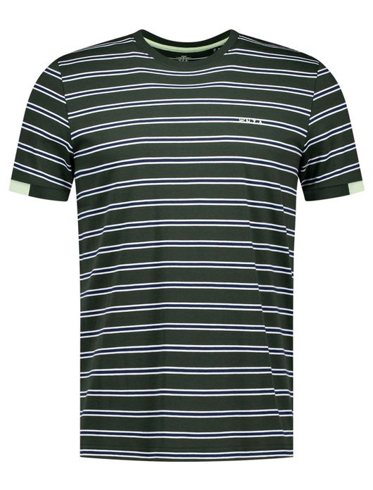NZA t-shirt groen gestreept Noel