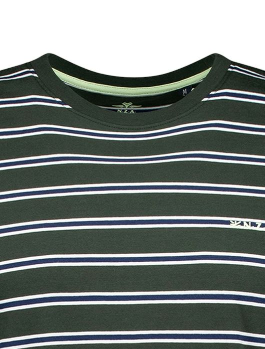 NZA t-shirt groen gestreept Noel