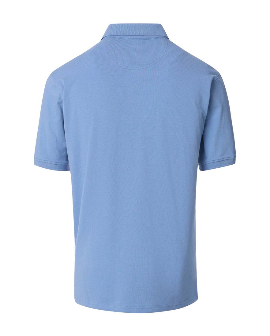 Casa Moda polo blauw katoen 3 knoops