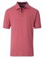Casa Moda polo roze gemeleerd wijde fit katoen
