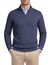 Casa Moda half zip trui lange mouw blauw katoen