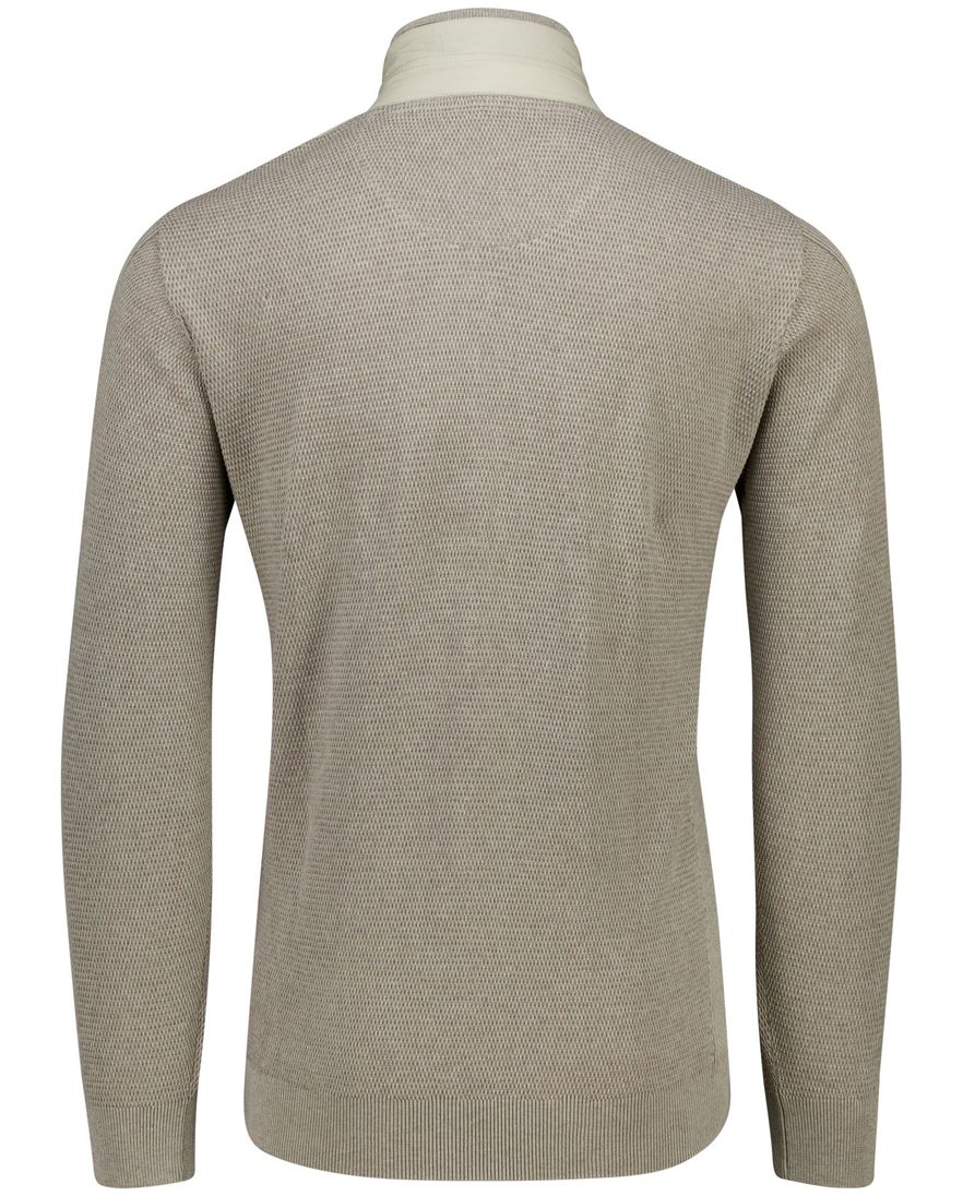 Casa Moda vest beige met dubbele borstzak