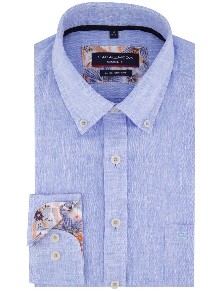 Casa Moda overhemd Casual Fit lichtblauw