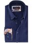 Casa Moda overhemd Casual Fit donkerblauw linnen