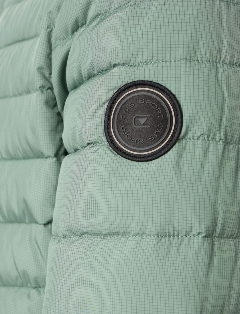 Casa Moda Tussenjas turquoise gewatteerd effen wijde fit