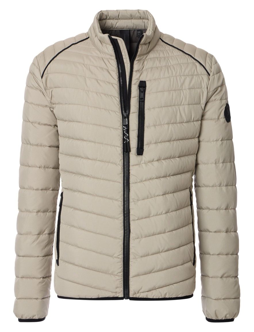 Casa Moda Tussenjas beige gewatteerd wijde fit