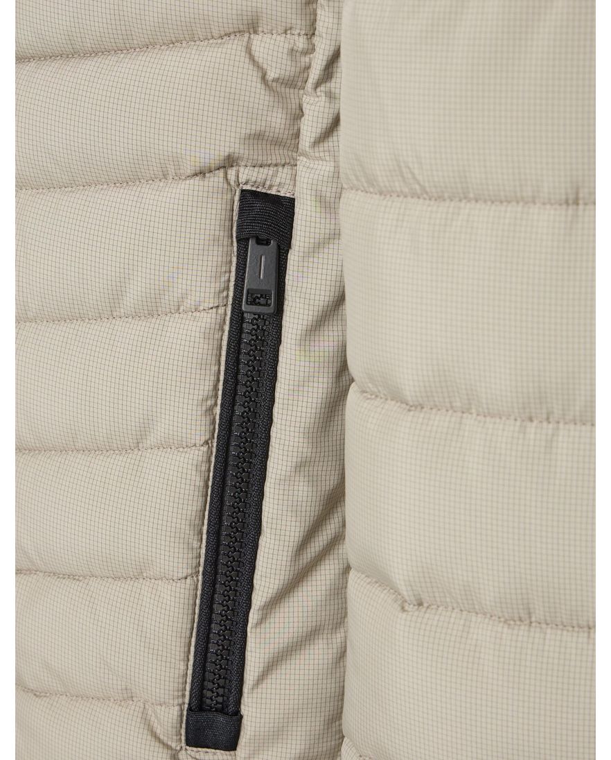 Casa Moda Tussenjas beige gewatteerd wijde fit